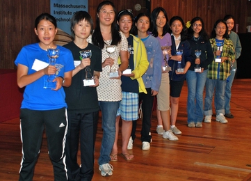 The finalists in this year's Math Prize for Girls.