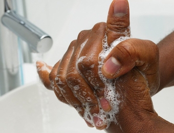 Washing hands thoroughly with soap and water or an alcohol-based hand sanitizer for 20 to 30 seconds can help prevent transmission of viruses, like the flu.