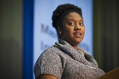 MIT senior Shamarah Hernandez reflected on the event&#39;s theme, &#39;Expanding the Possible.&#39;