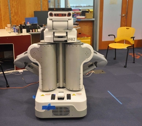 The researchers used a PR2 robot, developed by Willow Garage, with Microsoft's Kinect sensor to test their system.