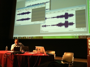 Visiting Artist Ben Houge presents at Sound and Real-Time Systems panel.