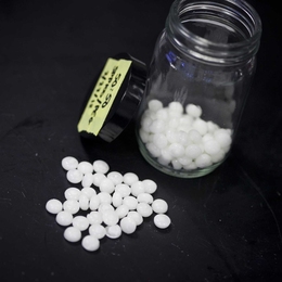 Tablets produced by a prototype drug-manufacturing system built at MIT.