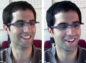 Can you tell which of these smiles is showing happiness? Or which one is the result of frustration? A computer system developed at MIT can.

Answer: The smile on the right is the sign of frustration.