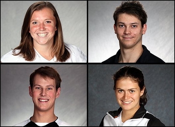 Clockwise from top left: Molly McShane, Wyatt Ubellacker, Matt Hohenberger, and Anastasia Vishnevetsky
