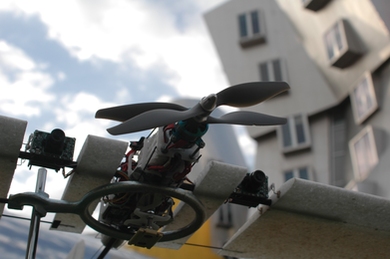 The researchers' unmanned aerial vehicle.