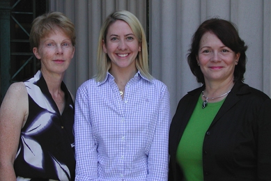 Student Disabilities Services Staff. From left to right: Associate Dean Kathleen Monagle, Staff Associate Kara Brown and Administrative Assistant Sheila Barnard.