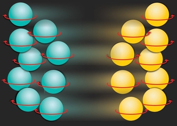 Elementary particles have a fundamental property called 'spin' that determines how they align in a magnetic field. MIT researchers have created a new physical system in which atoms with clockwise spin move in only one direction, while atoms with counterclockwise spin move in the opposite direction.