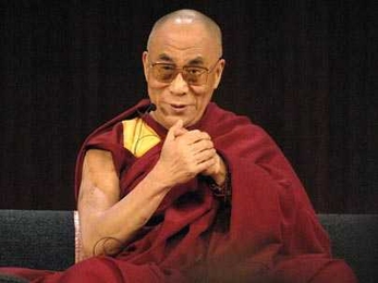 The Dalai Lama during a visit to MIT in 2009