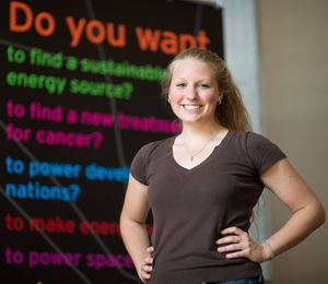 Department of Nuclear Science and Engineering senior Ekaterina Paramonova.