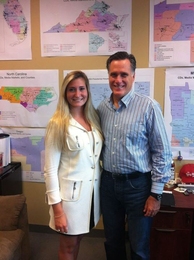 Caroline Shinkle meets with Republican Presidential nominee Mitt Romney.