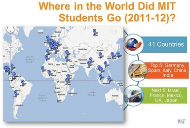 Where in the world did MIT students go? | Click to enlarge