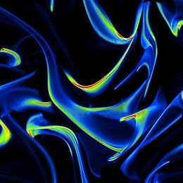 Detailed computer simulation shows how a particle of nutrients gets distributed by turbulent water.