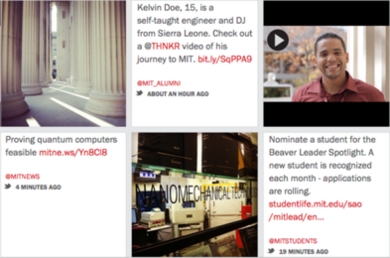 A screenshot from MIT Connect