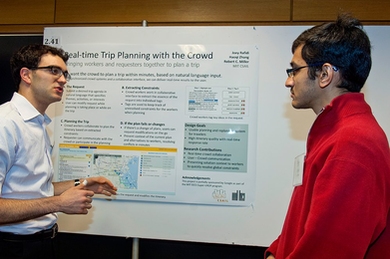 Students in the Advanced Undergraduate Research Opportunities Program presented their work during a poster session last month.