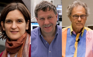 Esther Duflo, Eric Lander and Walter Lewin