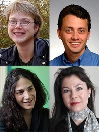 Clockwise from top left: Linda Griffith, Rob Miller, Emma Teng and Laura Schulz.