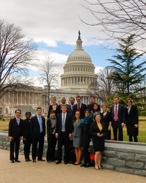 The MIT CVD 2013 student delegation at the Capitol
