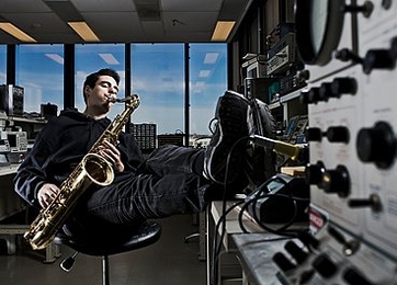 Dylan Sherry is jazzed about music and artificial intelligence. 