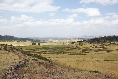 Landscape view near Axum, Ethiopia