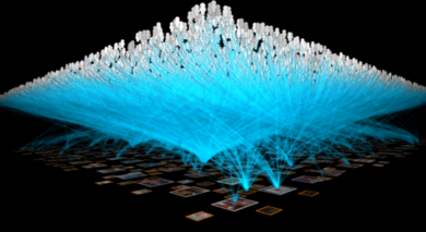 A visualization of Bluefin Labs data.