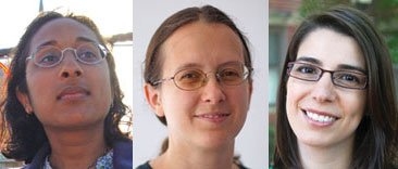 From left: Finale Doshi-Velez, Stefanie Tellex and Nora Ayanian