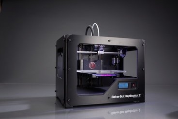 The MakerBot Replicator 2, a 3-D printer that will be used for the IAP session.