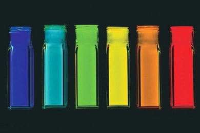 Quantum dots — tiny particles of semiconductor materials that can be tuned to emit an array of glowing colors — have been the focus of Moungi Bawendi’s research for more than 20 years. Today quantum dots have large-scale applications from electronic displays to biomedical imaging. Bawendi, the Lester Wolfe Professor of Chemistry, says: “We are now at the time when transformational technolo...