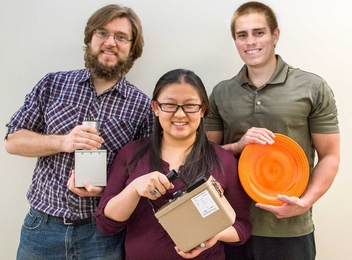 From left: Keldin Sergheyev, Helen Liu, and Nick Lopez