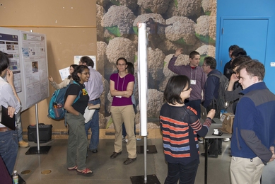 Masterworks 2014, spread out along the Charles M. Vest Student Street in the Stata Center, attracted record crowds to examine the master's research of nearly 40 students.