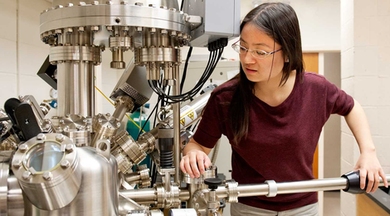Yan Chen, a graduate student in nuclear science and engineering.