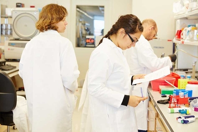 Researchers at the Stanley Center for Psychiatric Research at the Broad Institute.