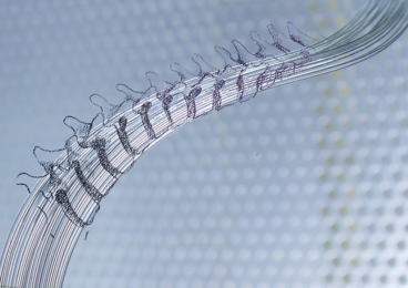 Polymer fibers designed to mimic fibrous geometry of spinal cord nerves