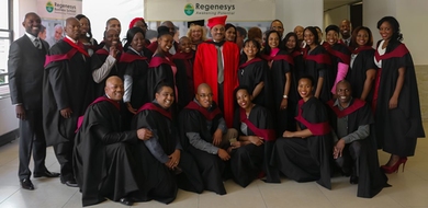 MIT Professional Education's Bhaskar Pant with South African graduates