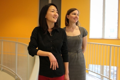 Been Kim (left) and Julie Shah