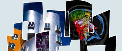 Geometric cutout shows MIT's Stata Center