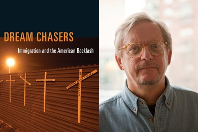 Cover of "Dream Chasers" (MIT Press) and author John Tirman