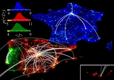 Social networks mapped in France, Spain, and Portugal