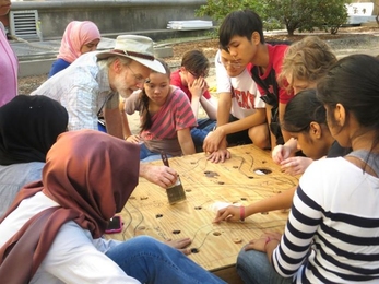 MIT Edgerton Center instructor Ed Moriarty and students
