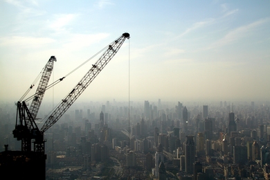 Cranes over Shanghai