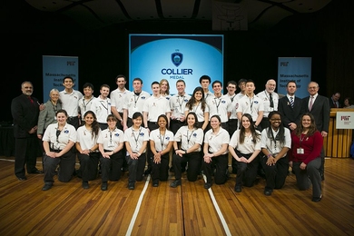 The first Collier Medal recipients, MIT-EMS, receive their award in 2014.