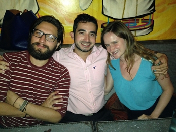 MIT-Mexico alumni (l-r) Isaac Lozada '11, Fernando Funakoshi '09, and Jody Pollock '13
