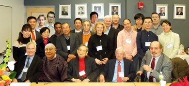 Professor Emeritus Sow-Hsin Chen with colleagues from around the world