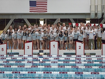 MIT won both the Men's and Women's NEWMAC Swimming and Diving Championships held at the Zesiger Center Pool.