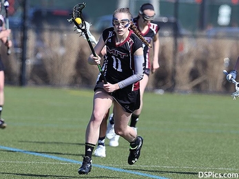 Freshman Cecilia McCormick scored a total of 10 goals in a pair of games for the MIT women's lacrosse team last week.
