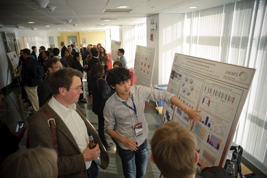 J-WAFS' 2015 grantees present their ongoing research at the poster session of the J-WAFS Food and Water Conference, held April 27-28 at MIT.