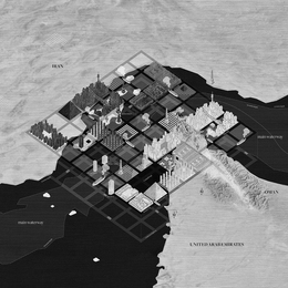 "The Strait of Hormuz Grand Chessboard," from "After Oil" by Design Earth