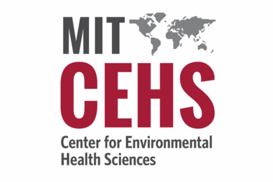 MIT Center for Environmental Health Services logo with rendering of the seven continents on right