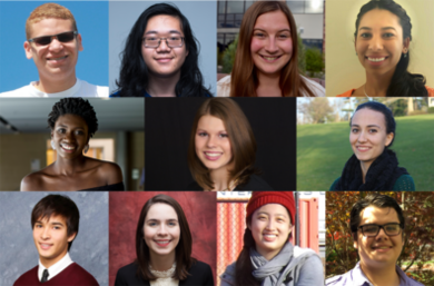 The 2016 MPC-CMSE Summer Scholars are: (top row, l-r) Michael Concepción Santana, Justin Cheng, Erica Eggleton, Ashley Del Valle Morales; (middle row, l-r) Suna Njie, Ashley Kaiser, Jennifer Coulter; (bottom row, l-r) Michael Porter, Alexandra Barth, Victoria Yao, Grant Smith.