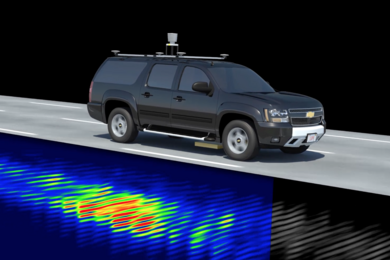 A localizing ground-penetrating radar system from the MIT Lincoln Laboratory complements existing technology, with the goal of achieving safe autonomous vehicles. 