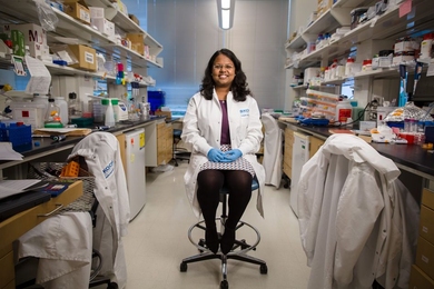PhD student Anasuya Mandal arrived on campus with a clear goal for her research. “I wanted to do something that would impact human health at the end of the day, and to make a product that somebody would have in their hands that they would use,” she says.